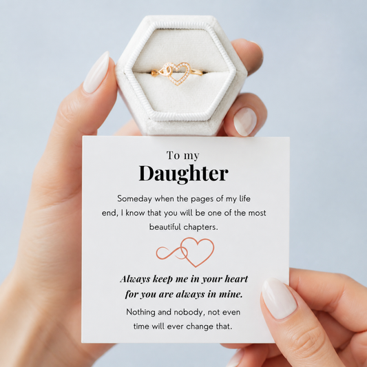 To my Daughter - Always in my heart Ring S925 ring