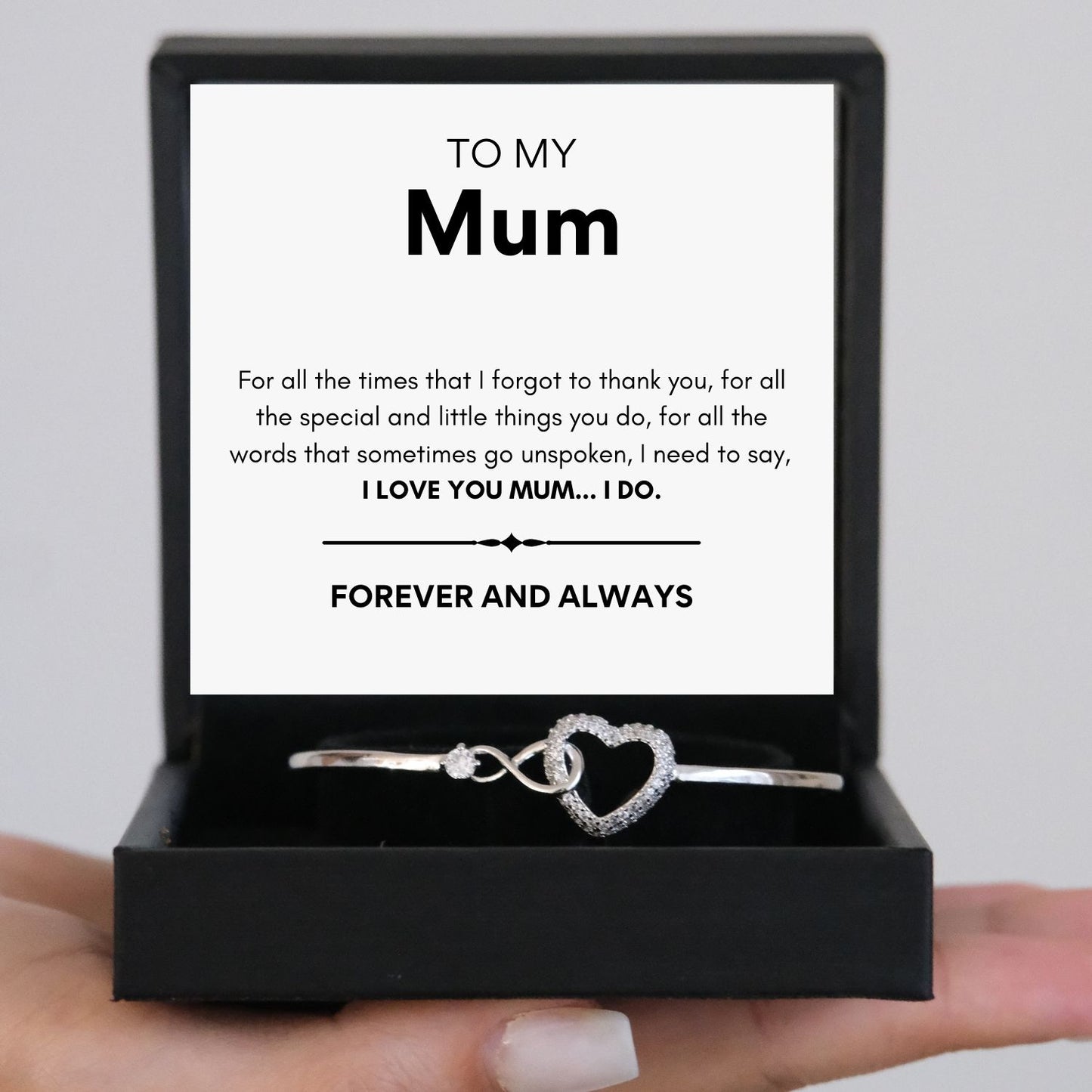 To my Mum - Infinity Love Bracelet