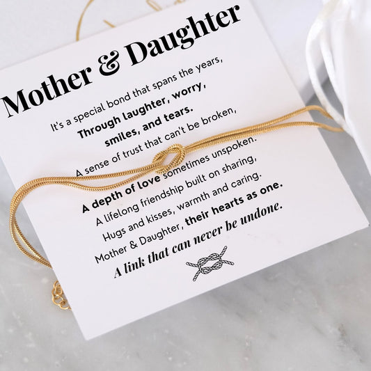 Mother & Daughter - Eternal bond - Eternal Knot Bracelet
