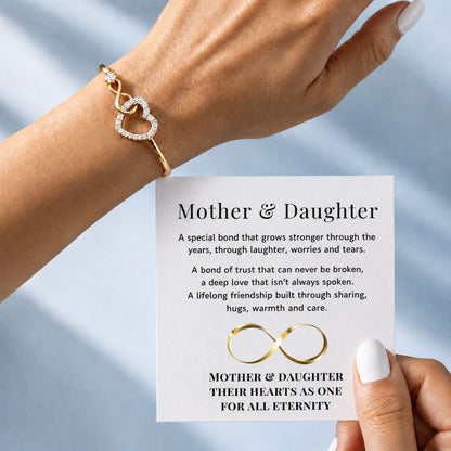 Mother & Daughter - Eternal bond - Infinity Heart Bracelet