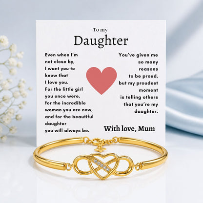 To my Daughter - Infinity Bracelet - Proudest moment