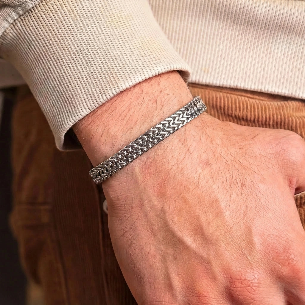 To my Dad -  Bracelet Stainless Steel Deluxe NEW - I will always be your little boy