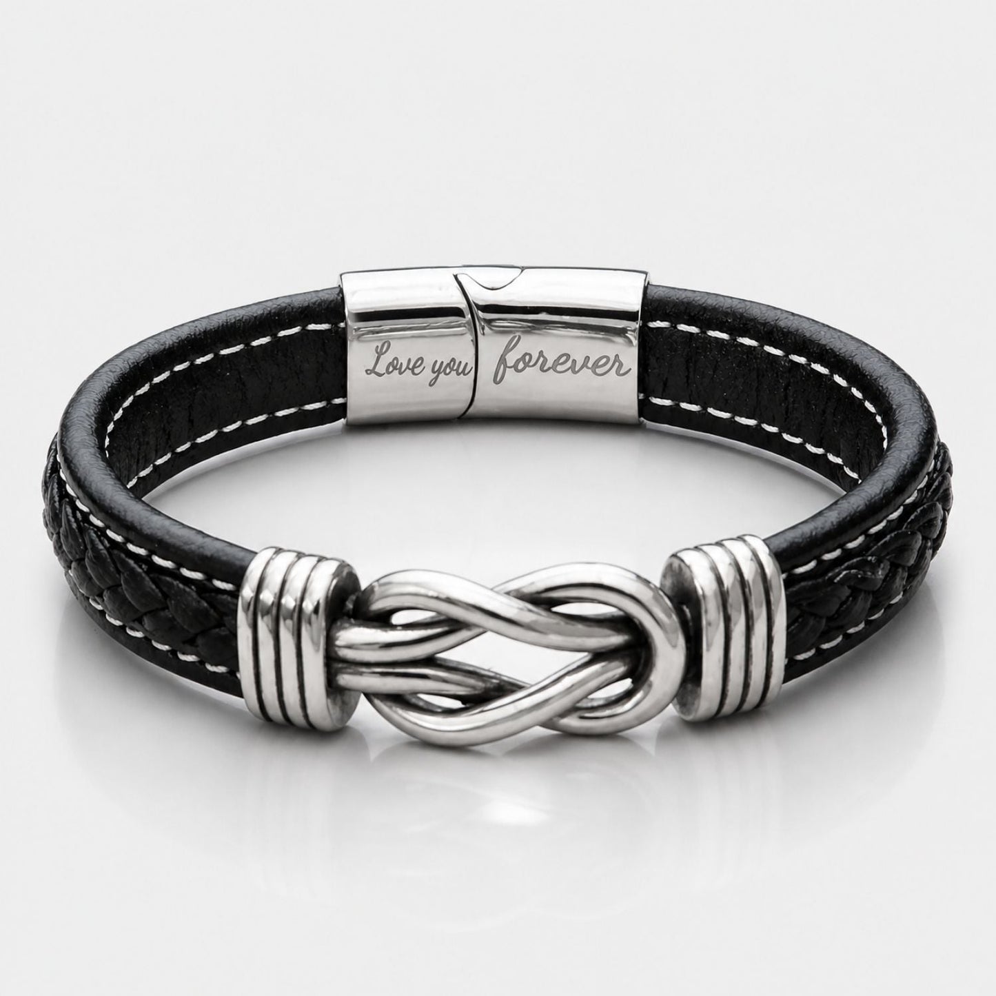 Infinity bracelet close-up detail