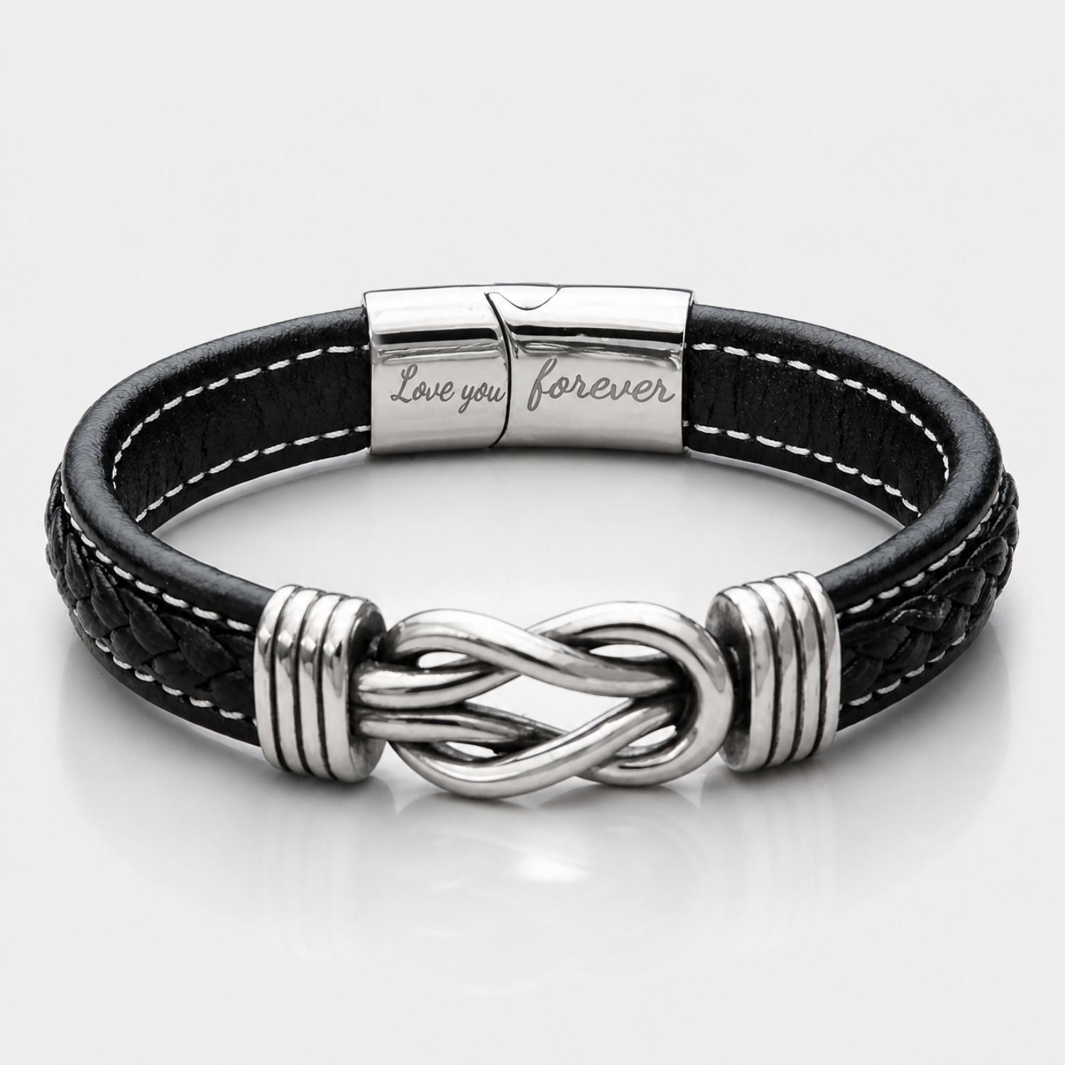 Infinity bracelet close-up detail