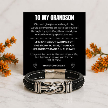 To my Grandson - INFINITY BRACELET