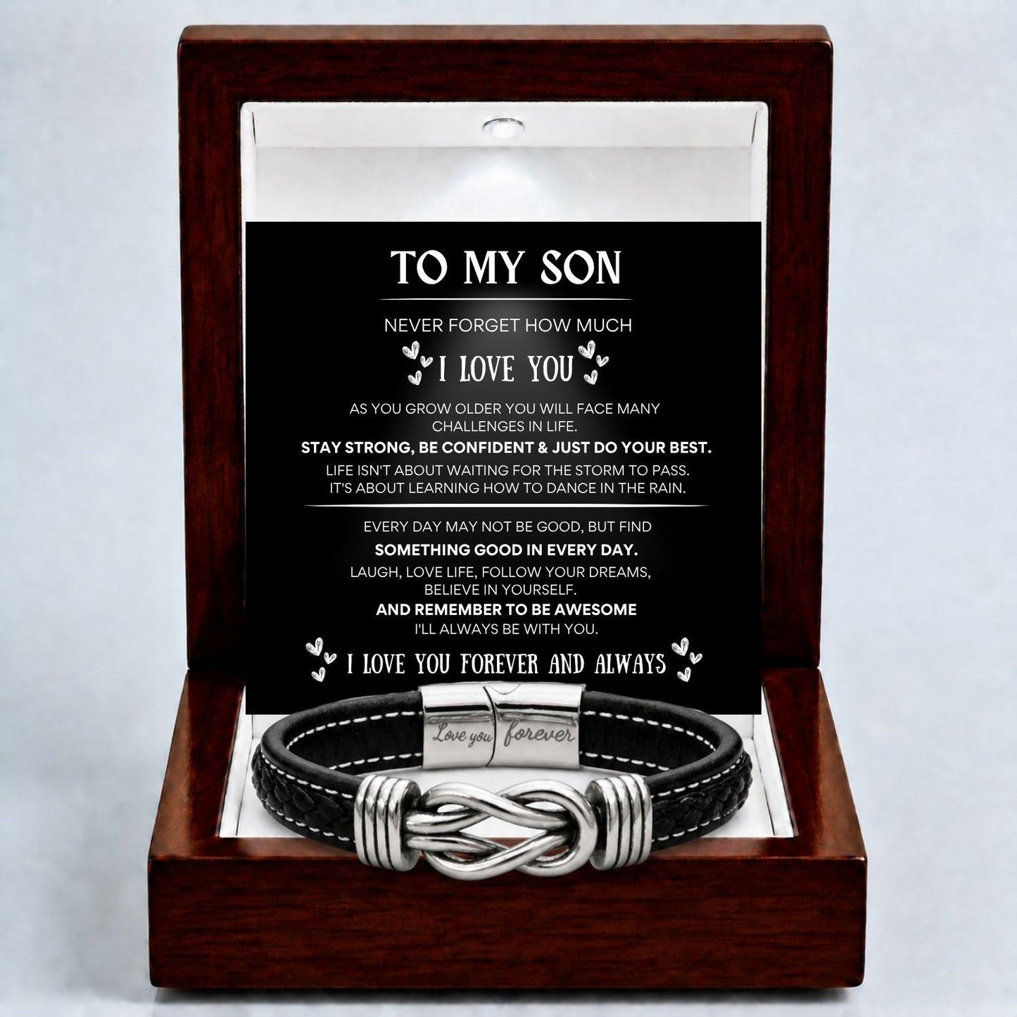To my Son - INFINITY BRACELET