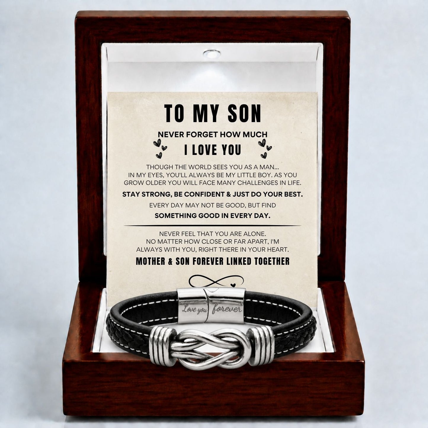 To my Son - INFINITY BRACELET - TN113