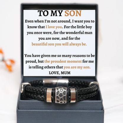 TO MY SON - PROUDEST MOMENT - BRACELET