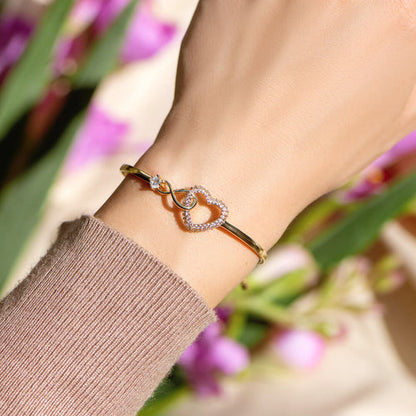 To My Daughter -- Infinity Heart Bracelet - Always in mine