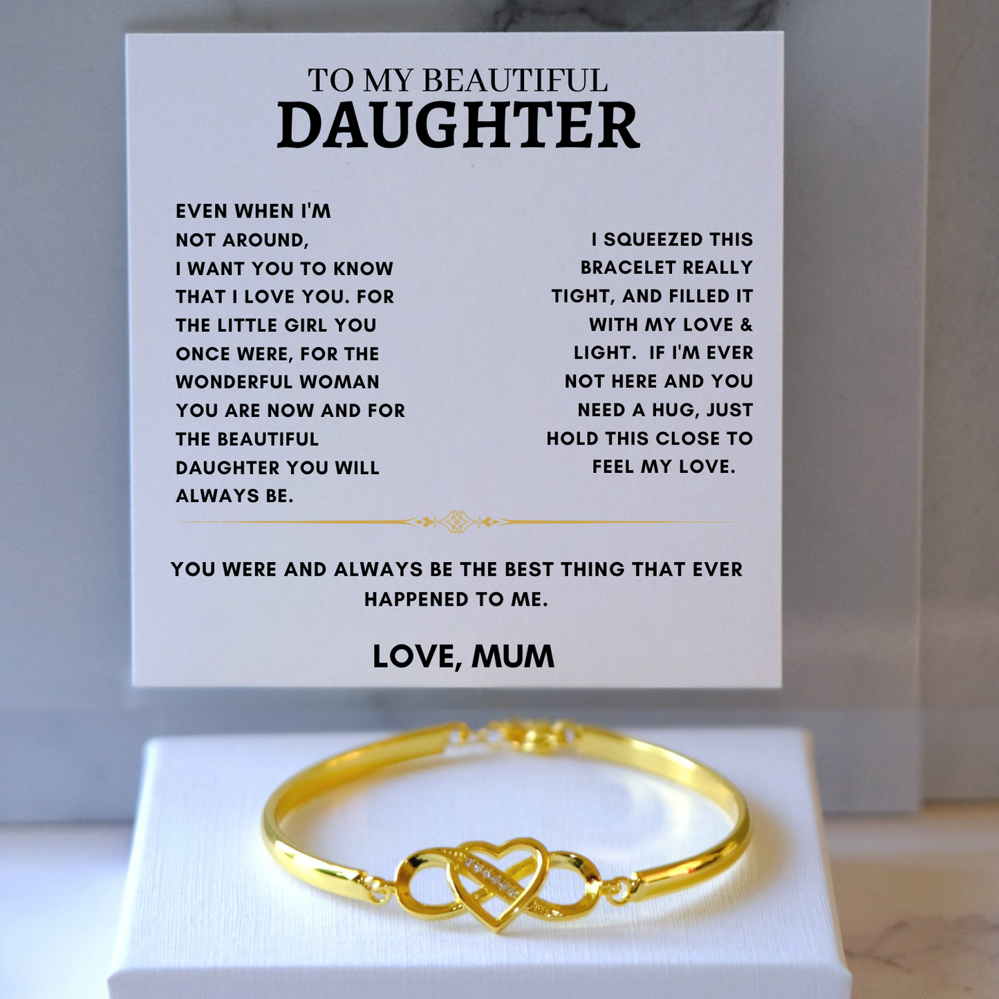 Daughter - Infinity Bracelet - Mum