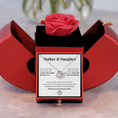 Forever Rose - Loveknot necklace - Mother's day gift