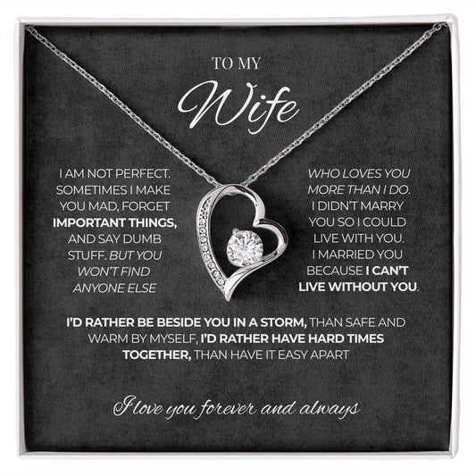 To my wife, I love you forever & always - V1