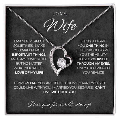 To my wife, I love you forever & always - V2