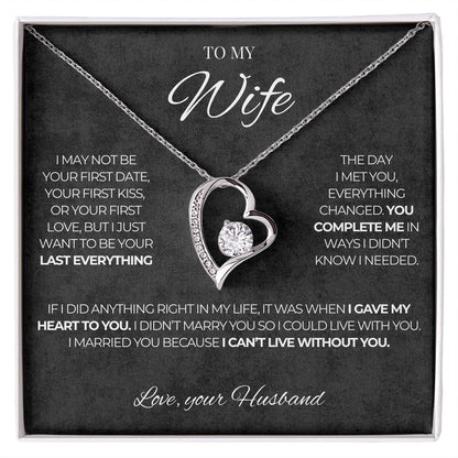 To my Wife - Love, your Husband