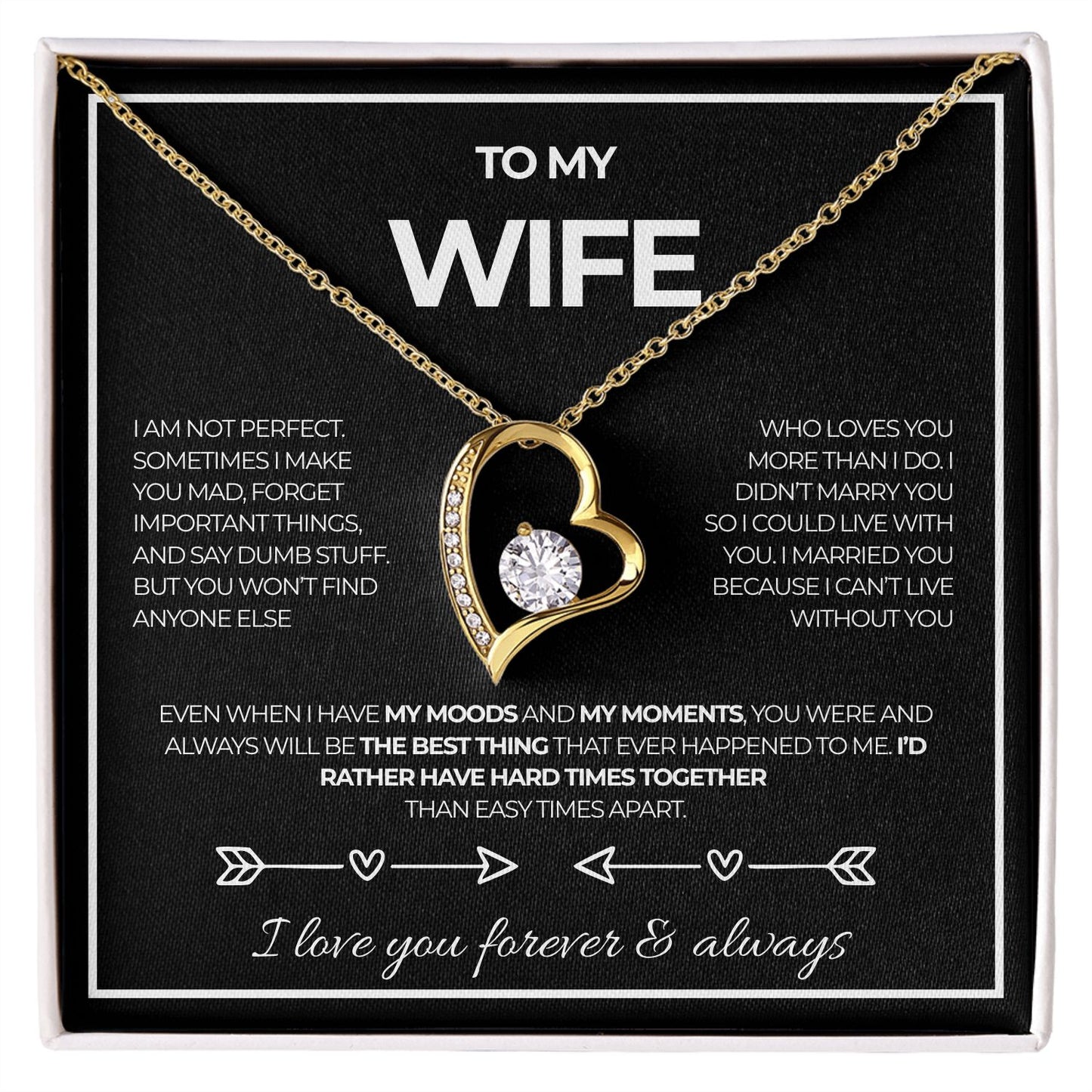 To my wife, I love you forever & always - V4