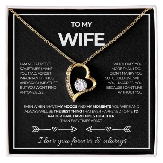 To my wife, I love you forever & always - V4