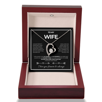 To my wife, I love you forever & always - V4