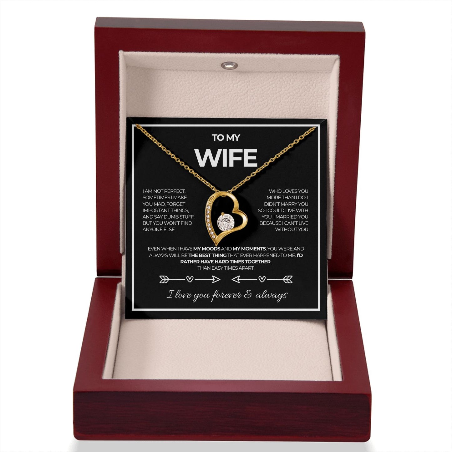To my wife, I love you forever & always - V4