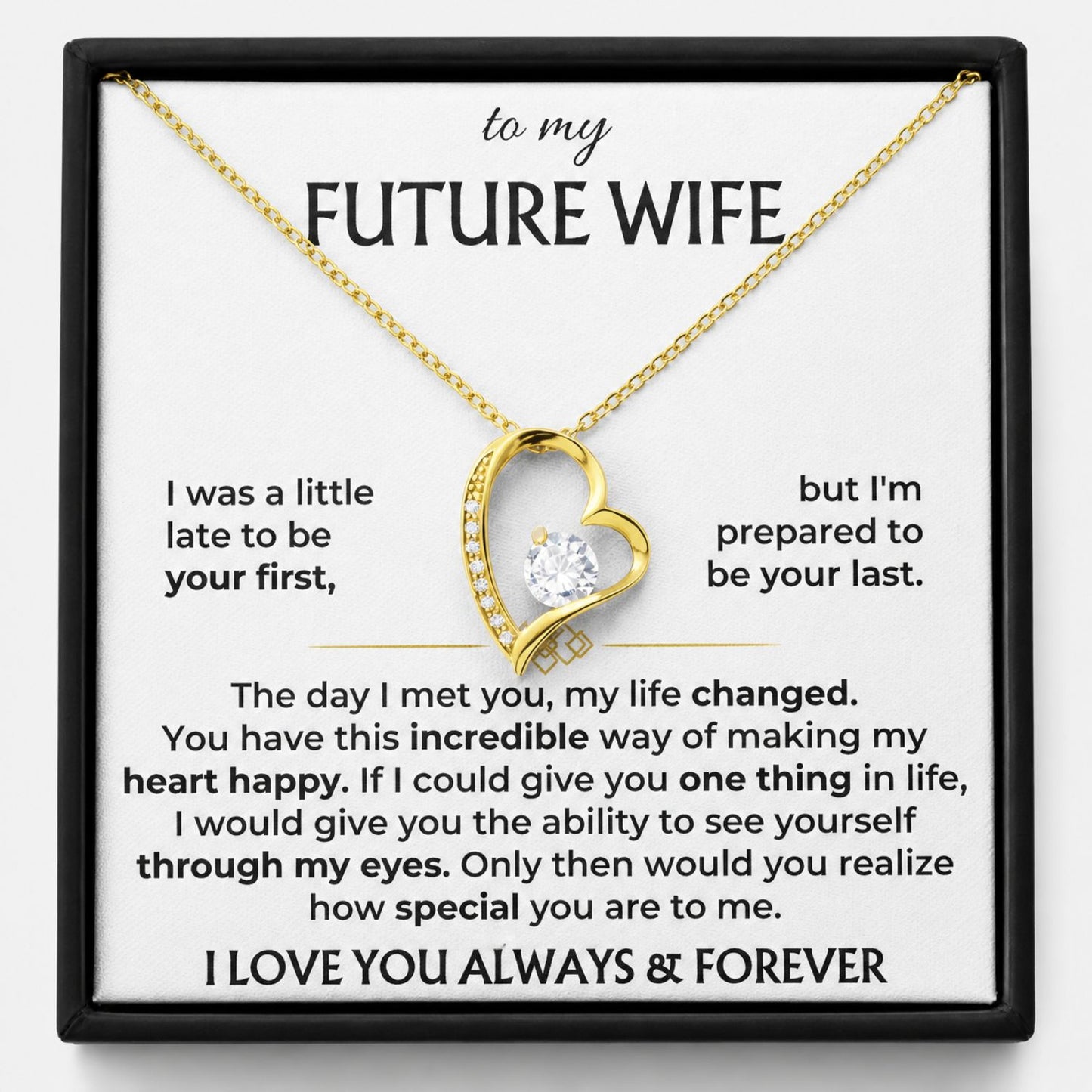 To My Future Wife - Heart necklace