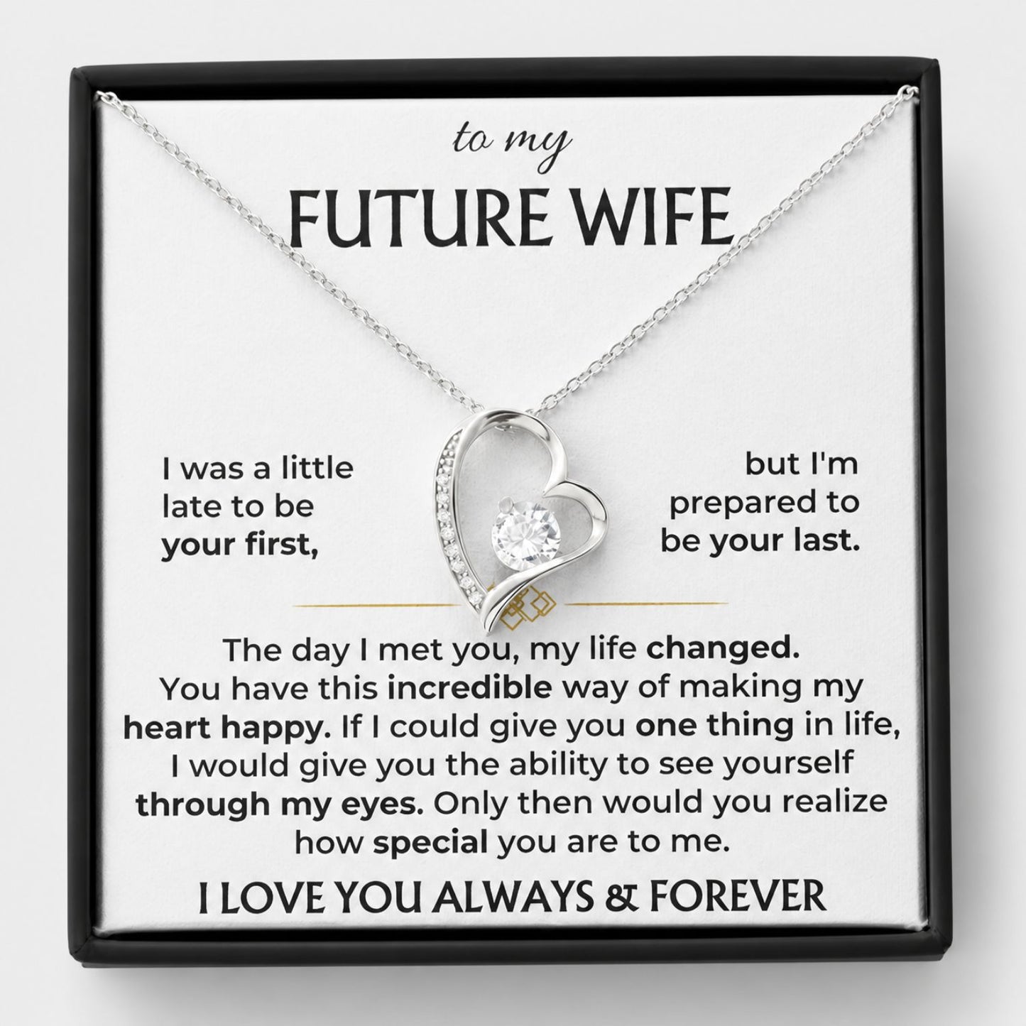 To My Future Wife - Heart necklace