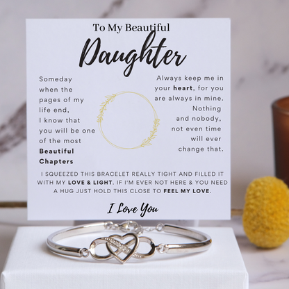 To My Beautiful Daughter - Infinity Bracelet