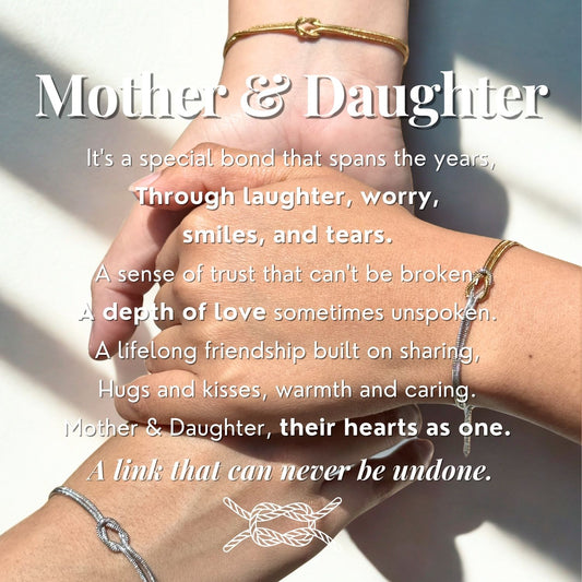 Mother & Daughter - Eternal bond - Eternal Knot Bracelet