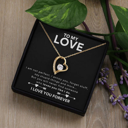 TO MY LOVE - HEART NECKLACE - NEW