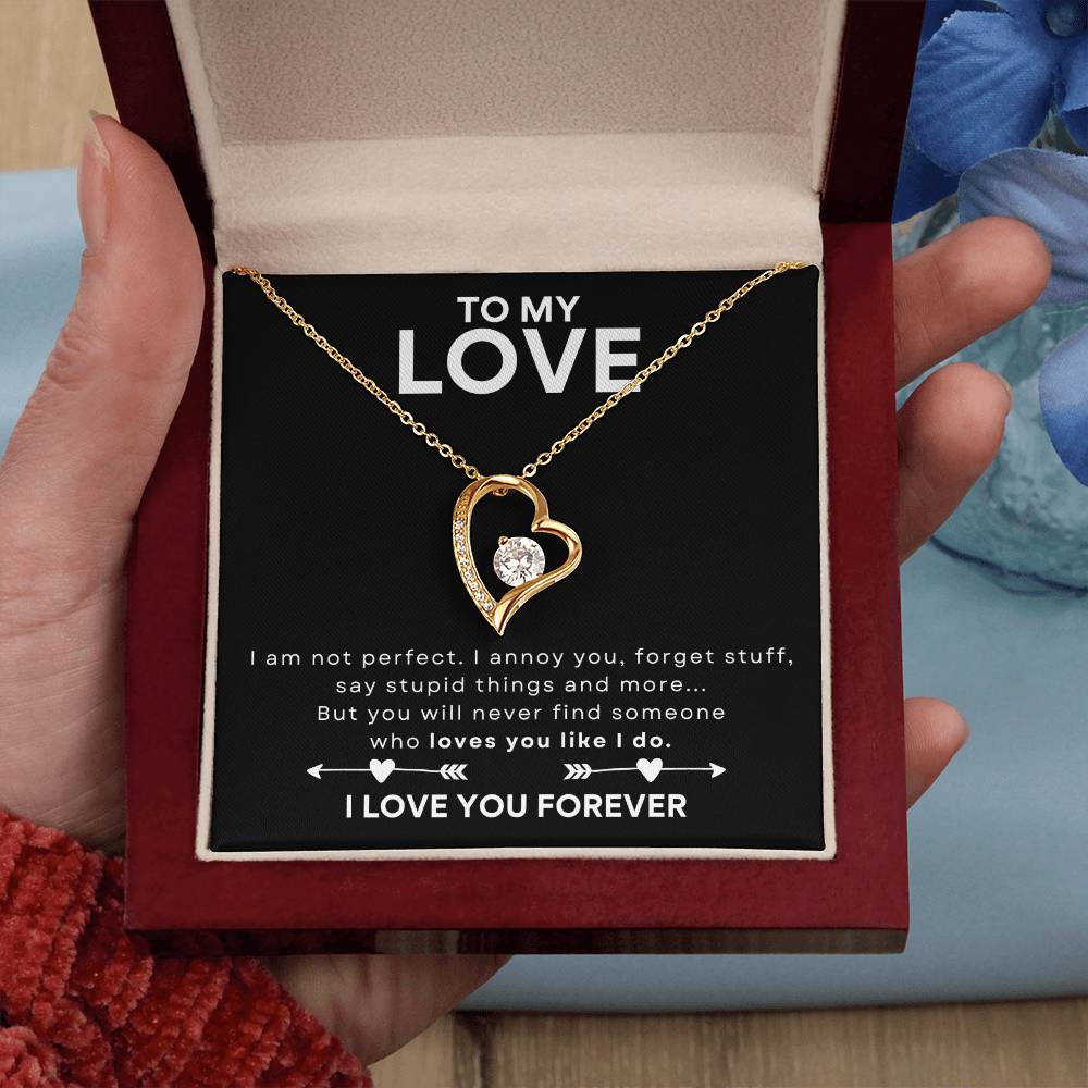 TO MY LOVE - HEART NECKLACE - NEW