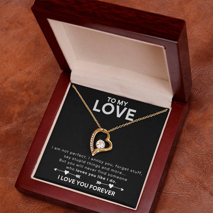 TO MY LOVE - HEART NECKLACE - NEW