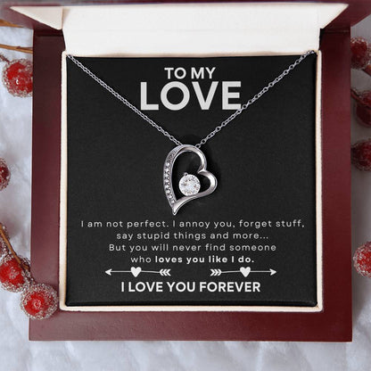 TO MY LOVE - HEART NECKLACE - NEW