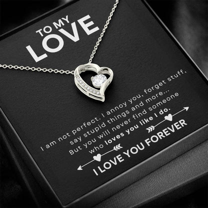 TO MY LOVE - HEART NECKLACE - NEW