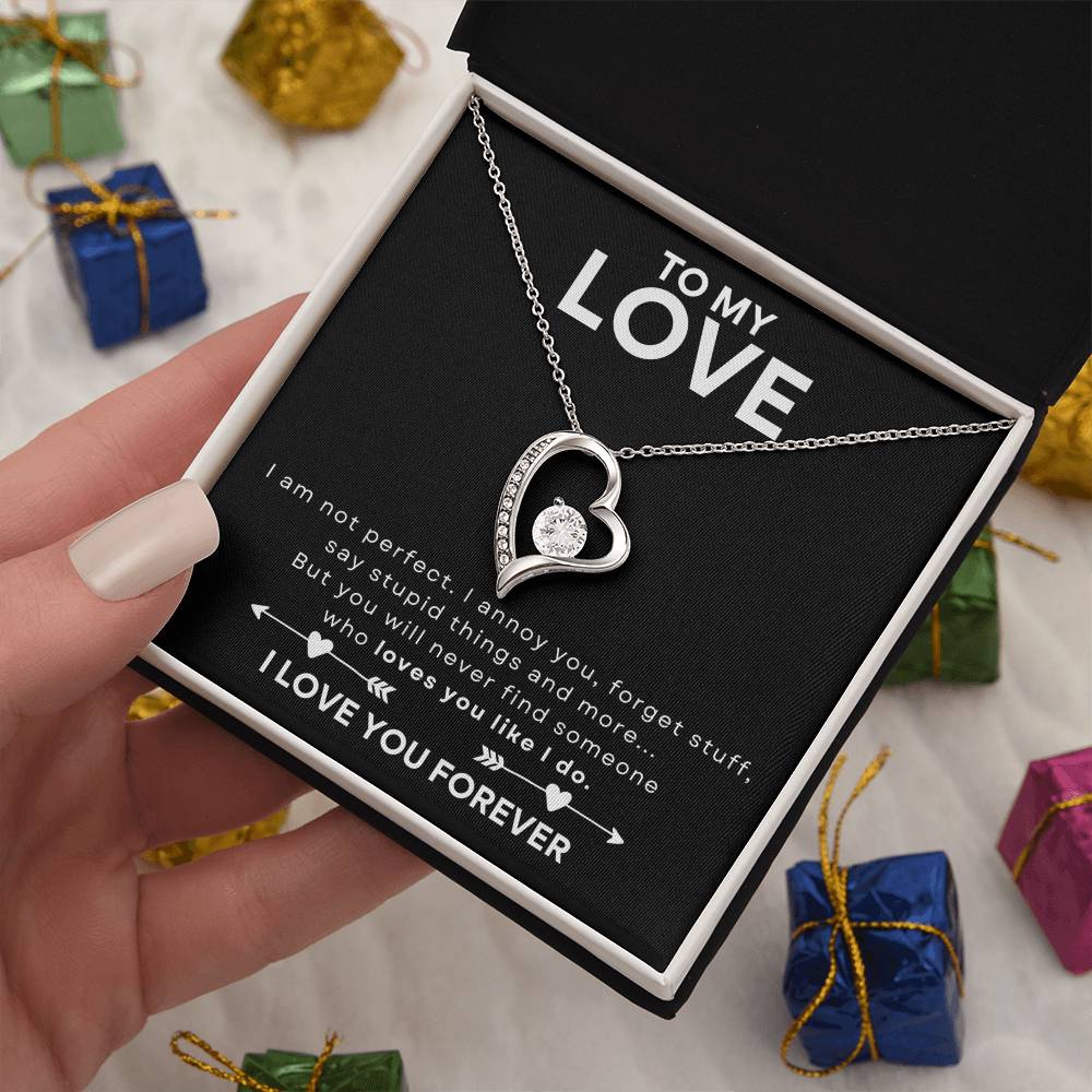 TO MY LOVE - HEART NECKLACE - NEW