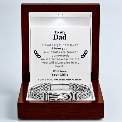 To My Dad - Deluxe Infinity Bracelet
