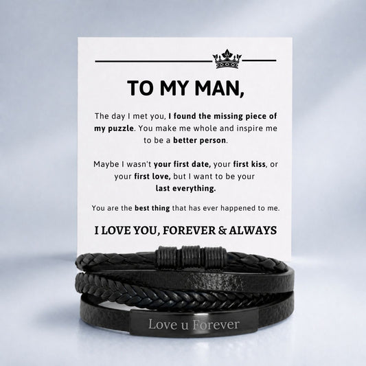 To my Man Layered Bracelet