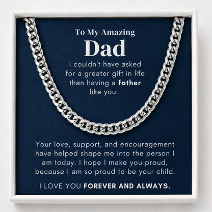 To My Amazing Dad - Chain Necklace