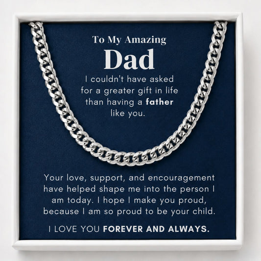 To My Amazing Dad - Chain Necklace
