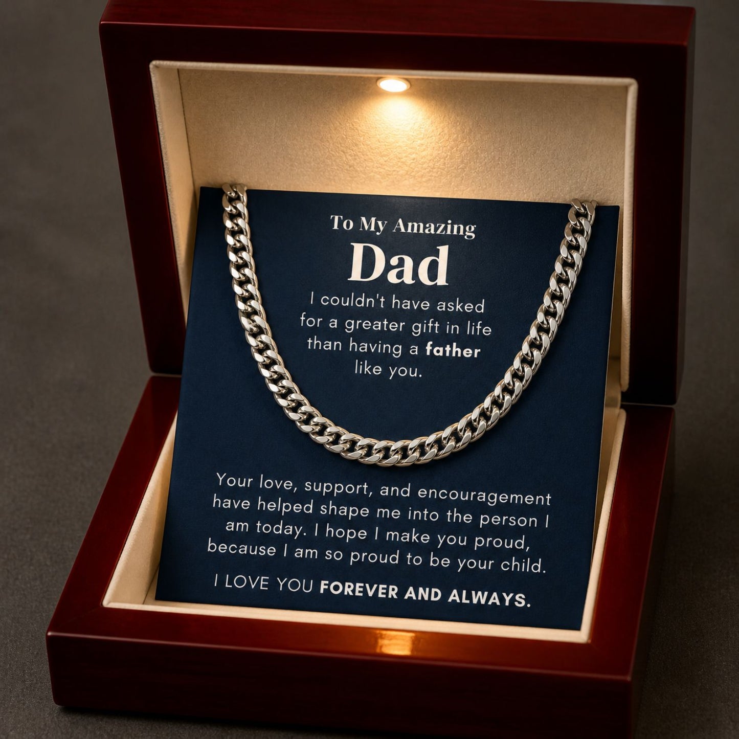 To My Amazing Dad - Chain Necklace