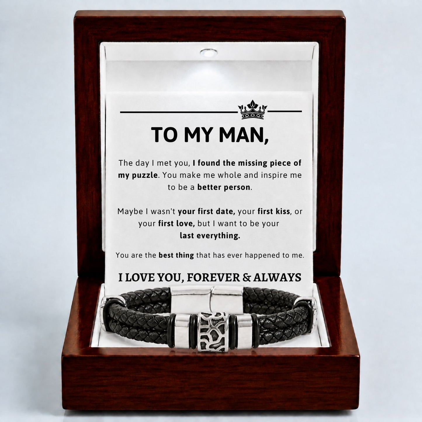 To my man - New Bracelet