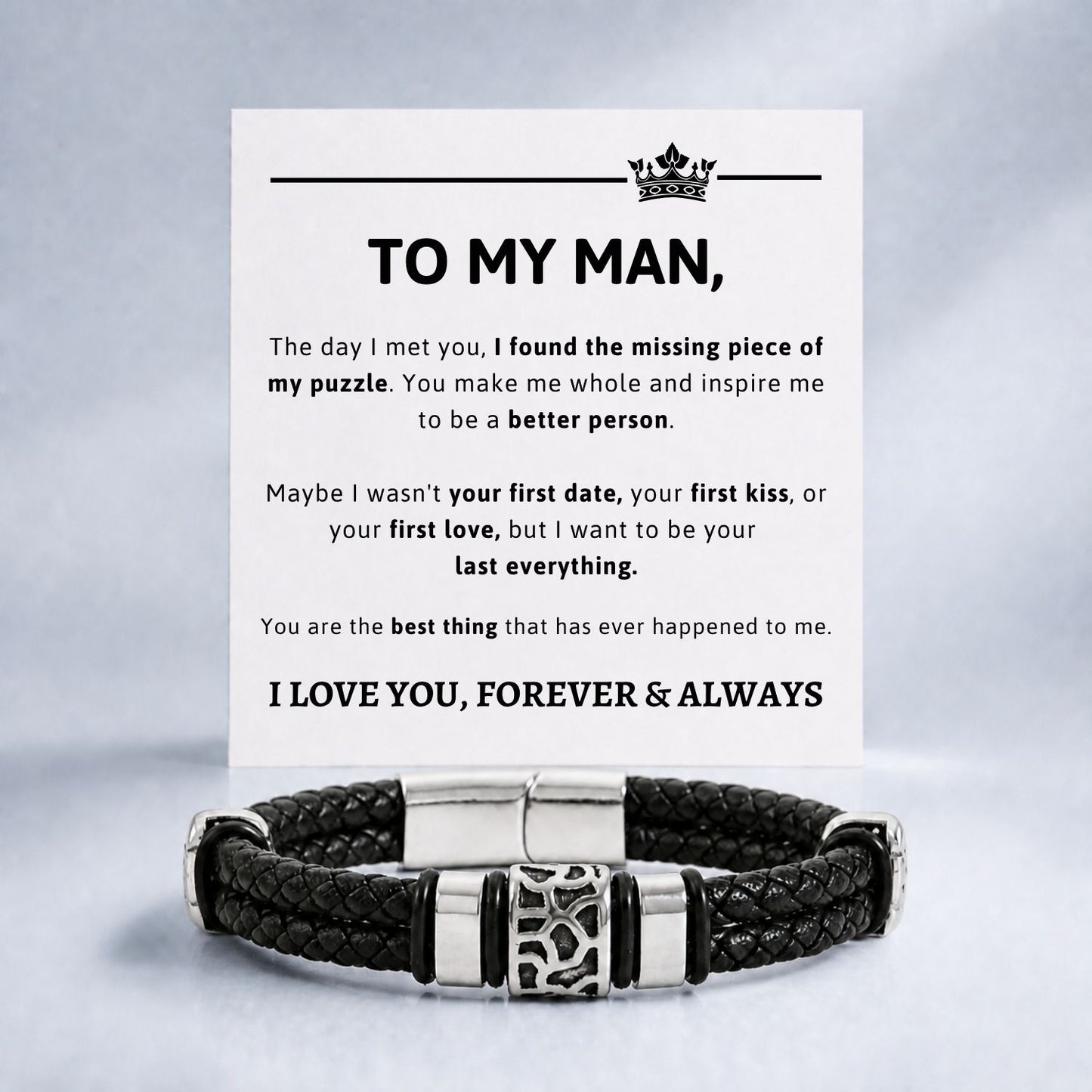 To my man - New Bracelet