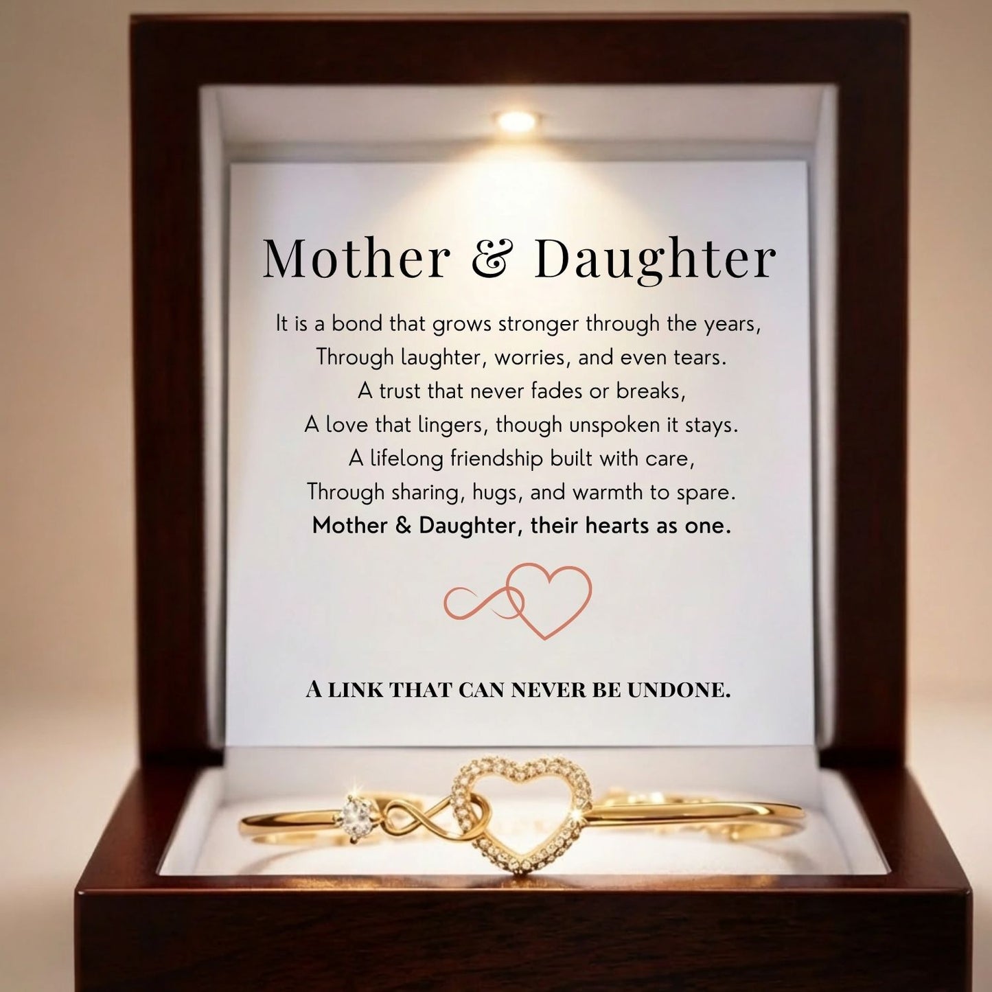 Mother & Daughter - Infinity Heart Bracelet V2