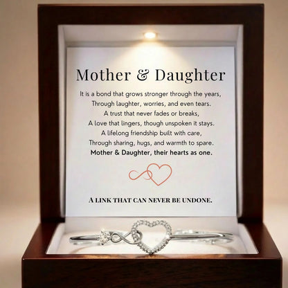 Mother & Daughter - Infinity Heart Bracelet V2