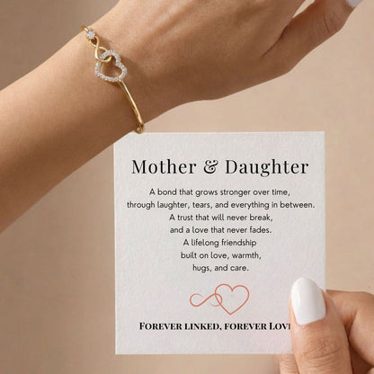 Mother & Daughter - Infinity Heart Bracelet V7