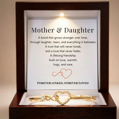 Mother & Daughter - Infinity Heart Bracelet V7