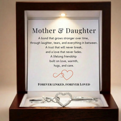 Mother & Daughter - Infinity Heart Bracelet V7