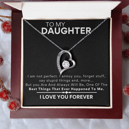 Daughter - Heart Necklace - Dad