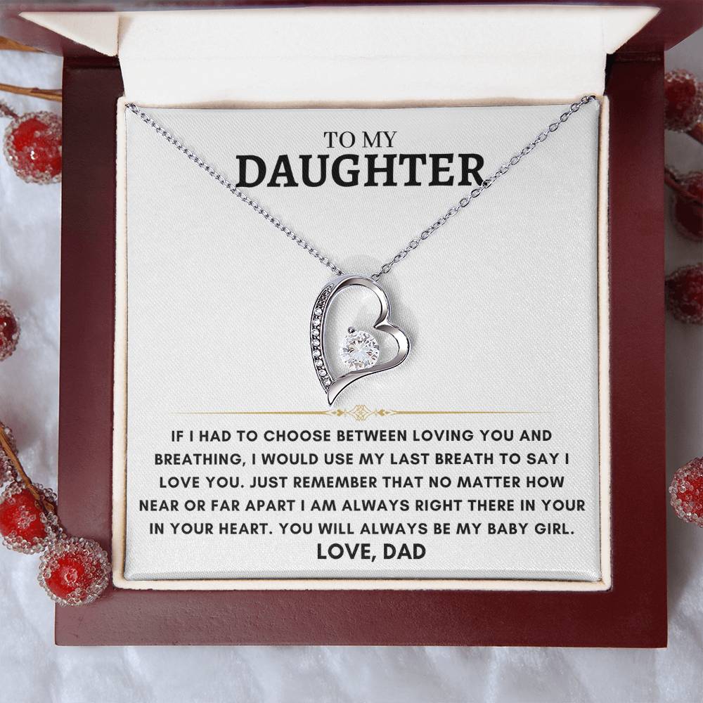 Daughter - Heart Necklace - Dad 9