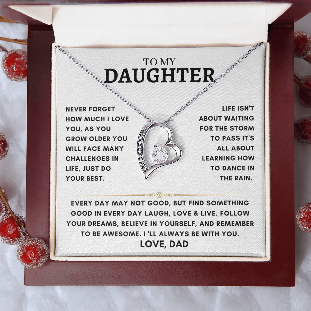 Daughter - Heart Necklace - Dad 4