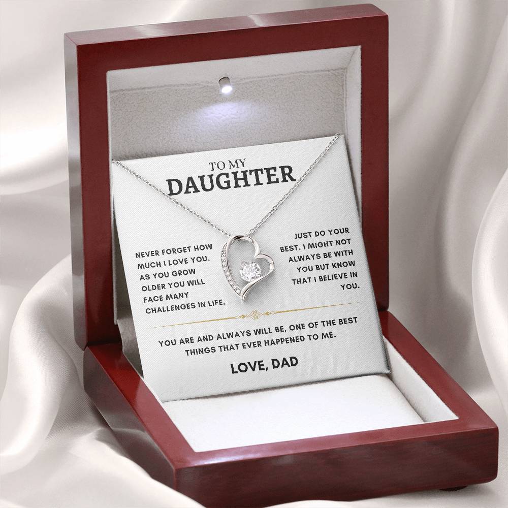 Daughter - Heart Necklace - Dad