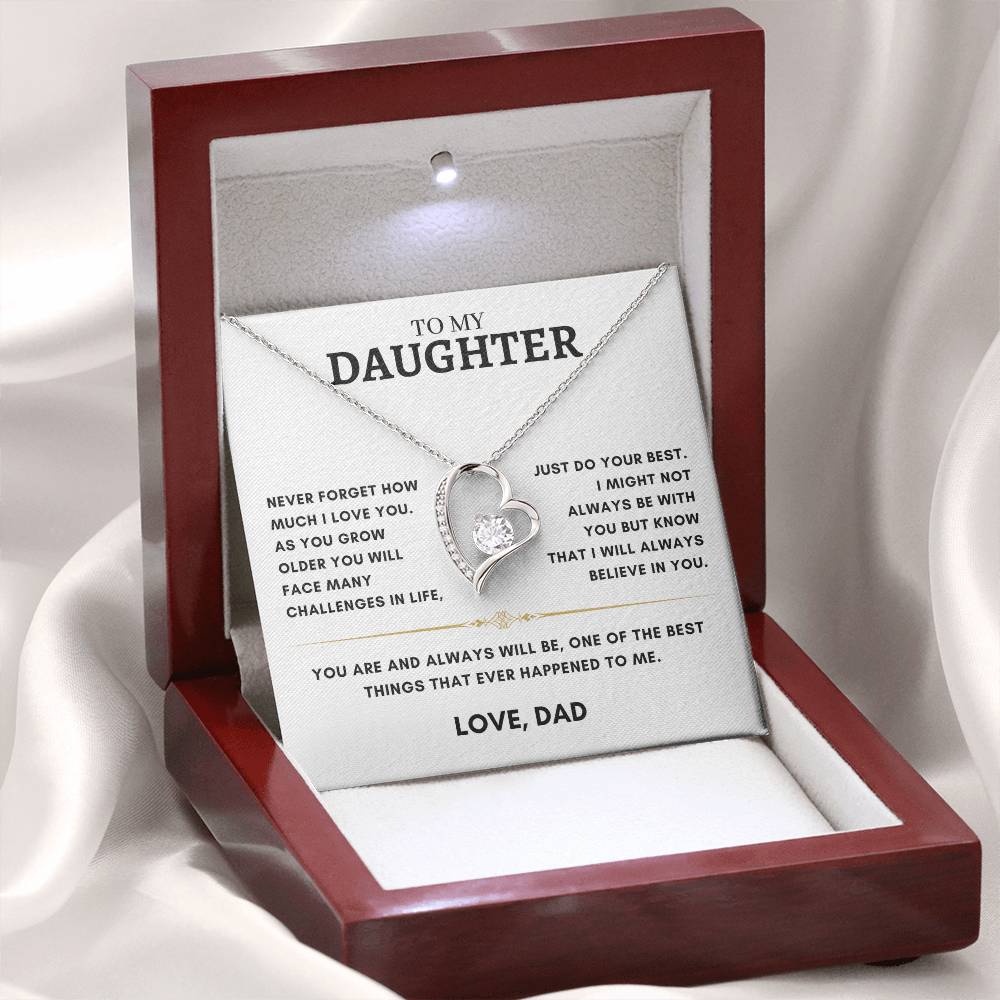 Daughter - Heart Necklace - Dad 2