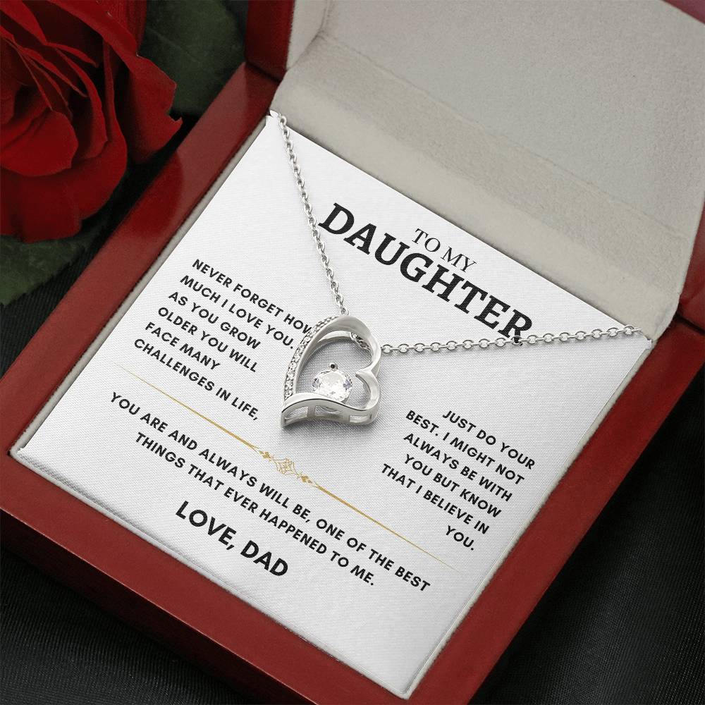 Daughter - Heart Necklace - Dad